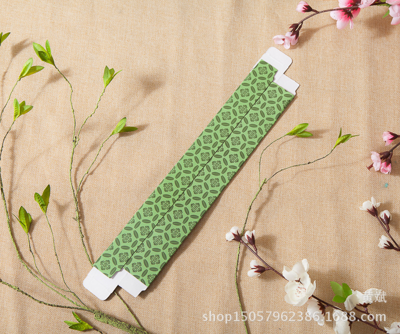 男扇扇盒/折叠盒子/兰亭序版盒子白底实物图