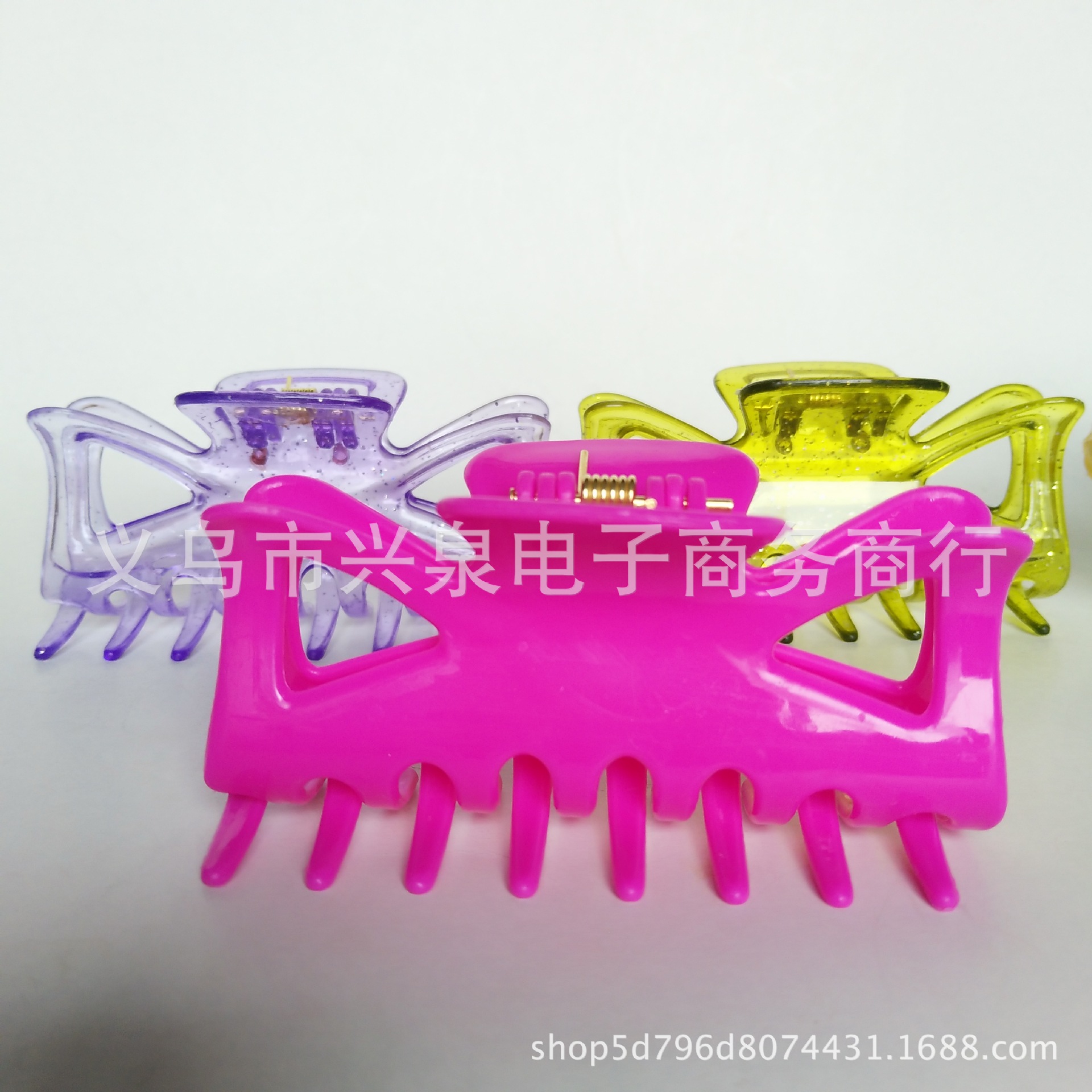 【1-7 Zones 】 8-claw clamps 24 per pack, 1440 cases, 8-claw plastic clamps, fashionable clamps, Yiwu accessories wholesale, one yuan per piece, department store