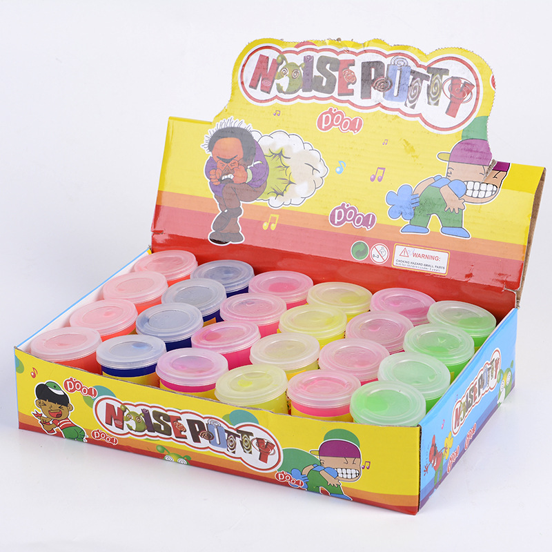 厂家直供中罐放屁泥 彩泥橡皮泥玩具 动手玩具儿童diy玩具批发