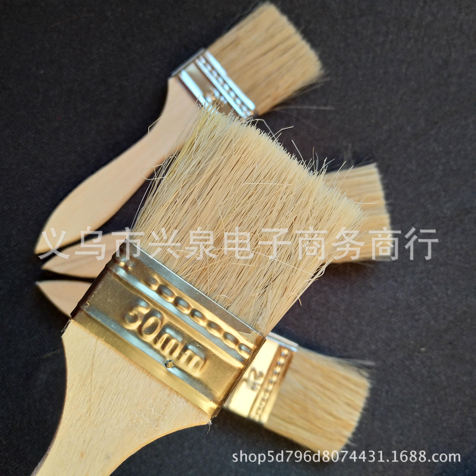 【 Outside 】 2-inch woodblock paintbrush 5/ bundle 1100/ box 1 yuan brush 2-inch paintbrush pighair brush Barbecue brush Tool brush Oil brush Application Scenario