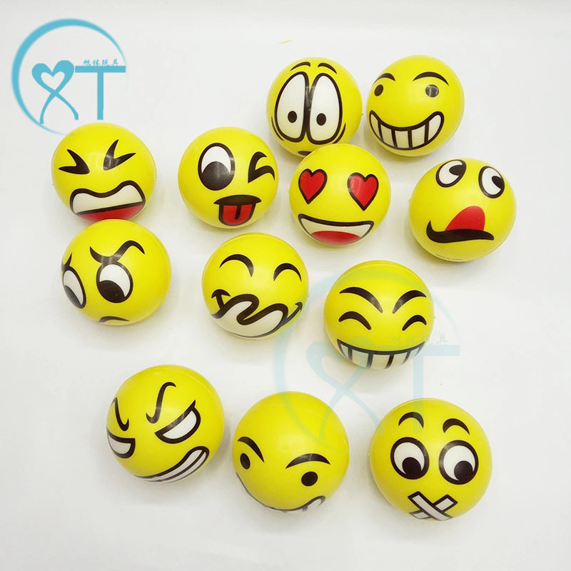 跨境厂家发泄/pu球/表情球细节图