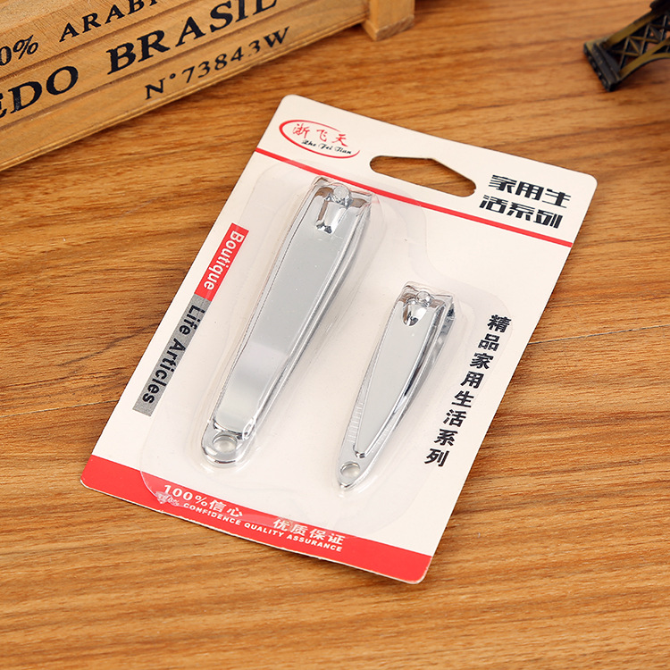 Factory wholesale of two nail clippers, large and small sizes, good quality and low price, two-yuan store supply Specification image