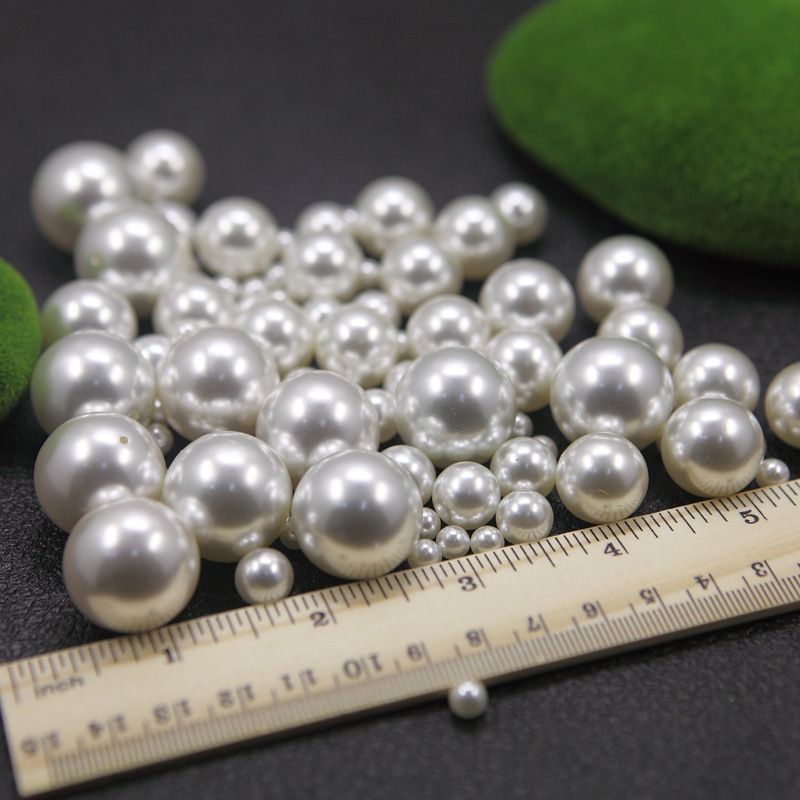 Environmental Protection Abs Highlights Half Hole Imitation Pearl Accessories Diy Earrings Accessories Pearl Semi-Finished Products Manufacturers Wholesale details Picture