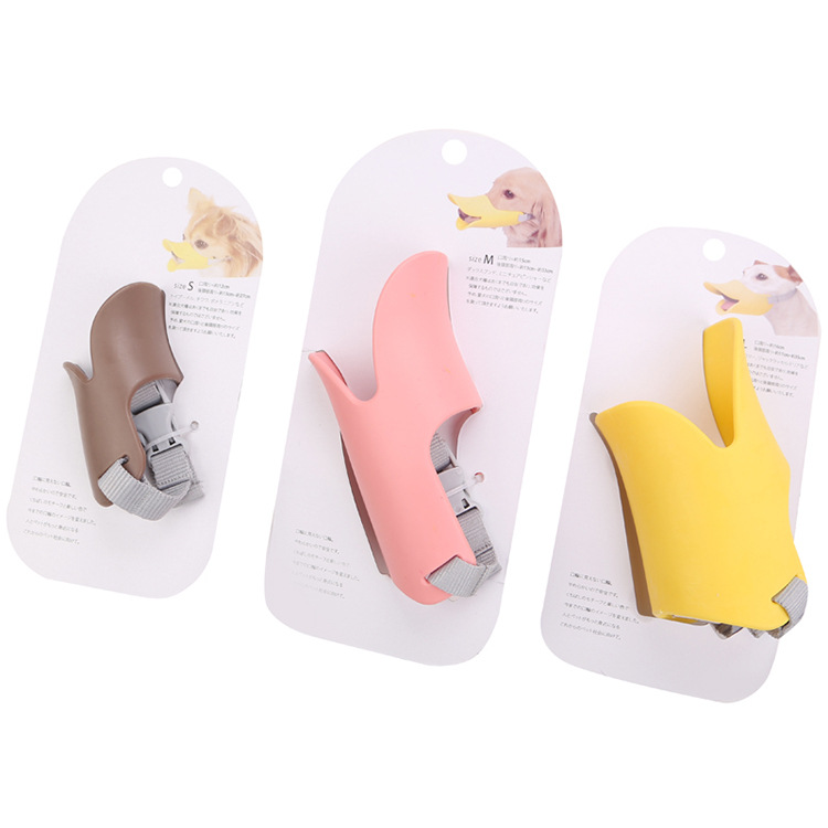 Japanese popular duck mouth pet muzzle/teddy dog rubber muzzle/anti-barking/dog color muzzle spot Application Scenario