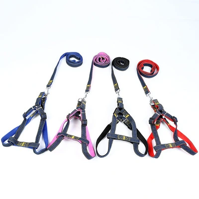 New Pet Products Cowboy Leash Dog Chest Strap Teddy Golden Retriever Walking Dog Rope Manufacturers Direct Wholesale