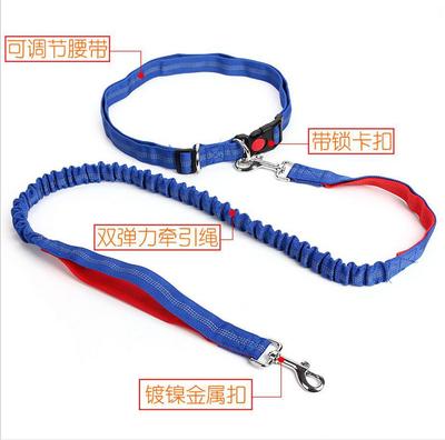 Amazon Pet Leash Portable Running Reflective Double Retractable Dog Leash Dog Chain Leash Pet Supplies Specification drawing