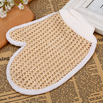 Sisal bath gloves linen bath plant fiber massage scrub bath towel wholesale practical sisal bath gloves