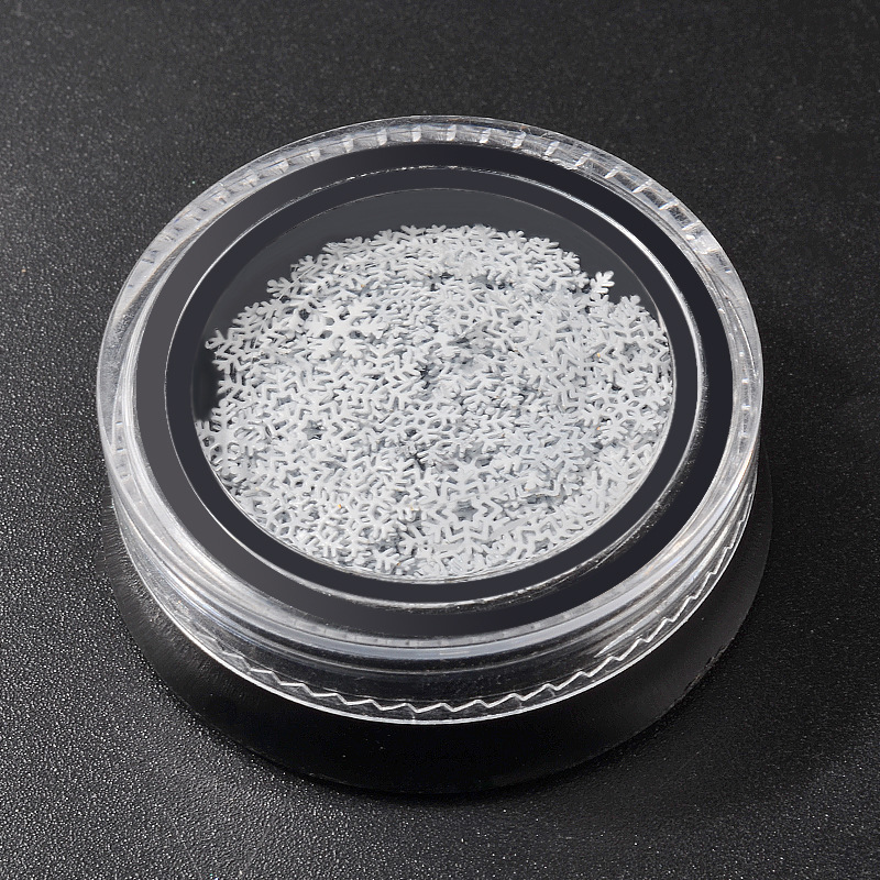 shanilak cross-border new white snowflake computer nail art accessories wholesale Sequin Christmas Snowflake series in stock Item Picture
