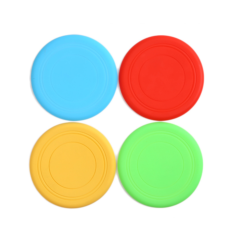 Colored silicone frisbee, children's soft flying disc, kindergarten primary school students' outdoor sports soft frisbee, 17cm, 20cm, 23cm Specification image