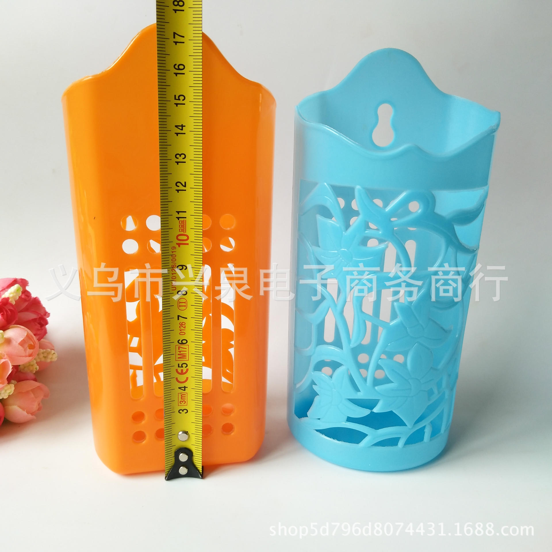 One-yuan store plastic 筷笼 single compartment 筷笼 hollowed-out 筷笼 chopstick holder one-yuan supply Item Picture