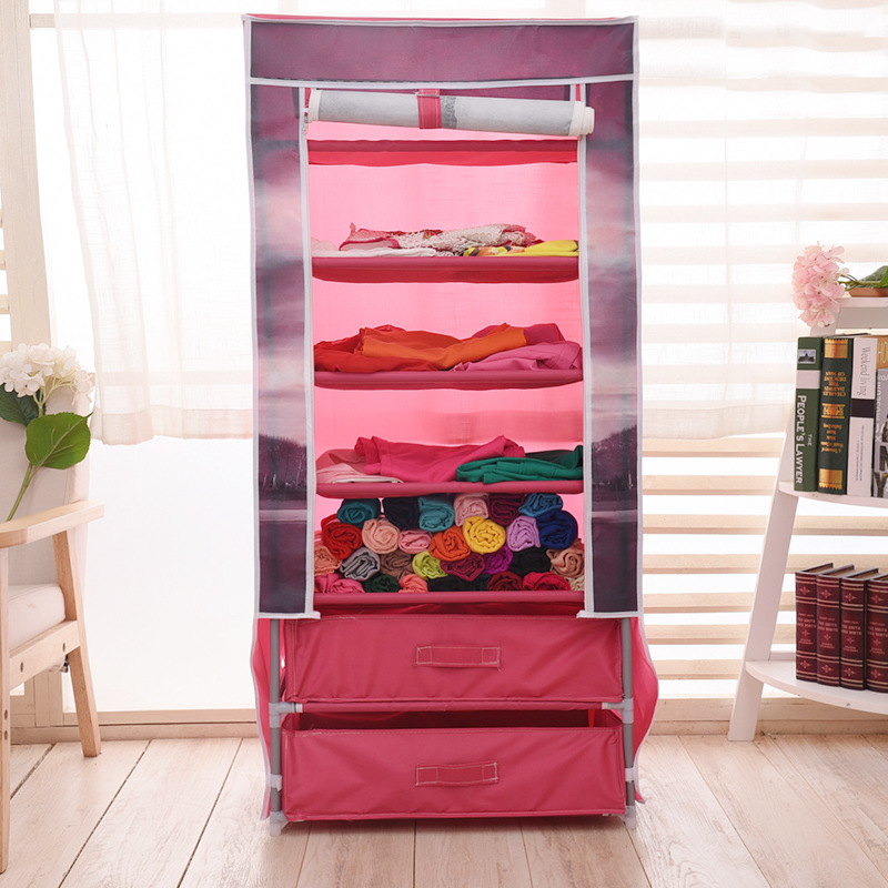 Simple shoe cabinet Oxford cloth family student dormitory shoe rack multi-functional multi-layer storage shoe cabinet manufacturers direct sales Specification drawing