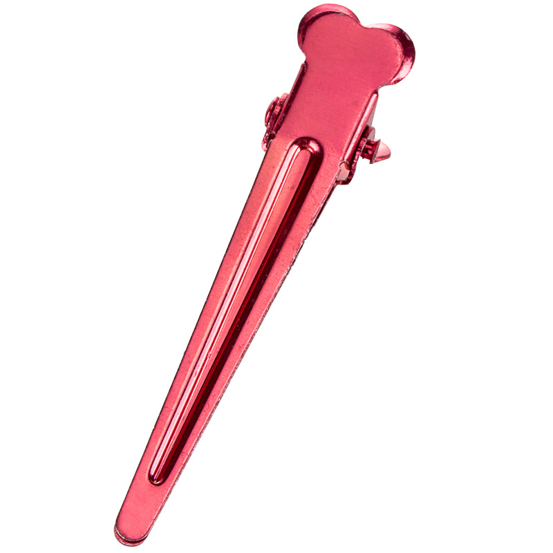 Electroplated small aluminum clips, crocodile beast flat mouth clips, zoned flat pointed mouth clips, hair clippers and blow-drying clips, beauty tools shanilak Specification image
