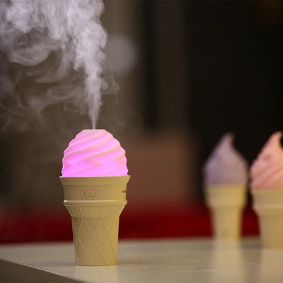 Creative Light Ice Cream Humidifier Manufacturers Usb Mini Indoor Car Desk Air Spray Humidifier