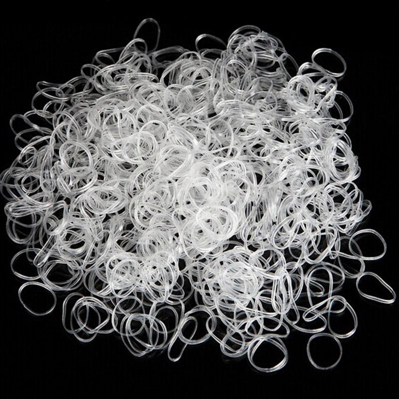 Small transparent children's hair ties, rubber bands, hair bands, hair ties, shanilak