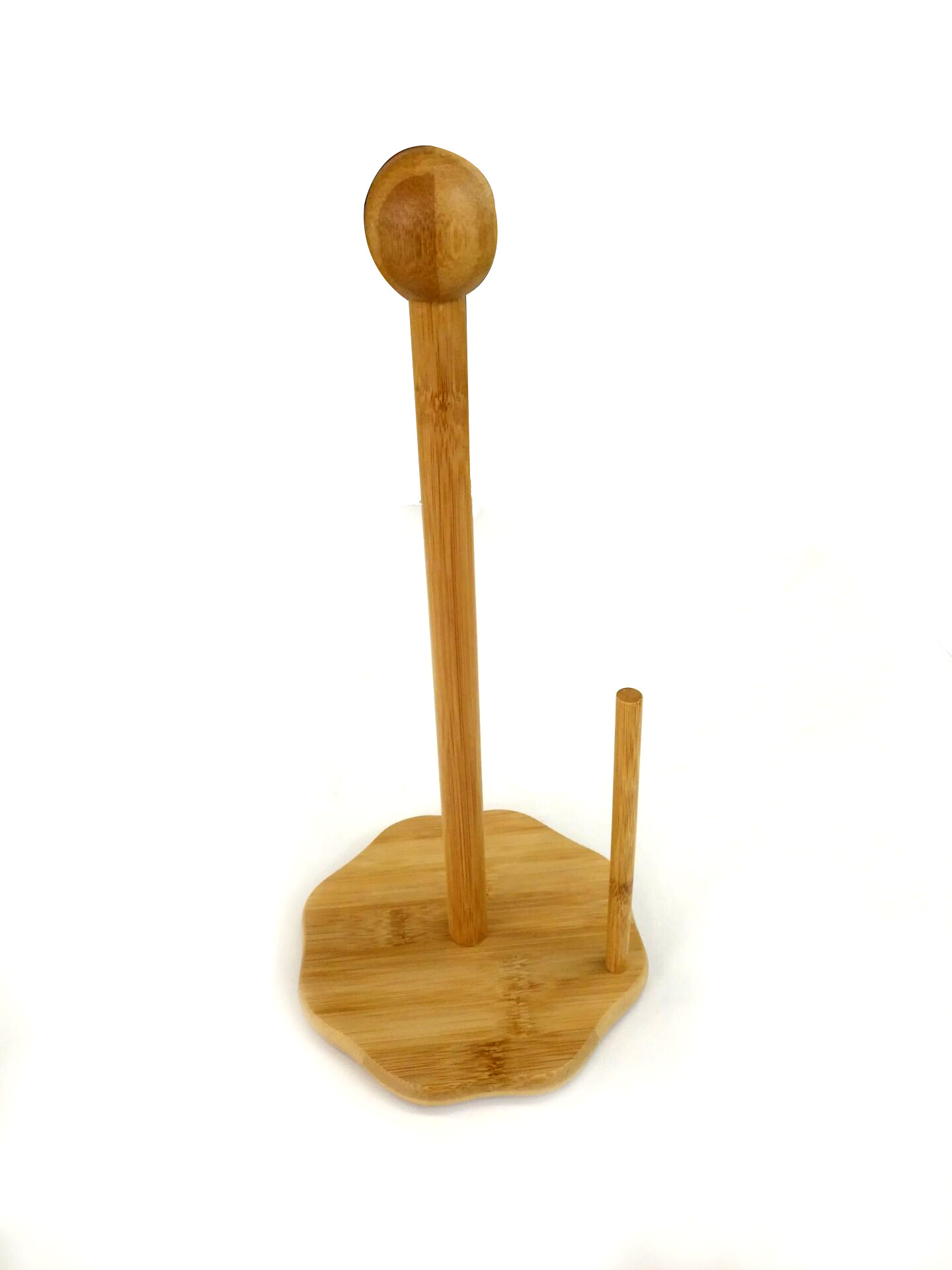 Heritage Bamboo Paper Towel Holder Roll Paper Towel Holder Lazy Rag Holder Kitchen Supplies No Need To Punch Holes Specification drawing