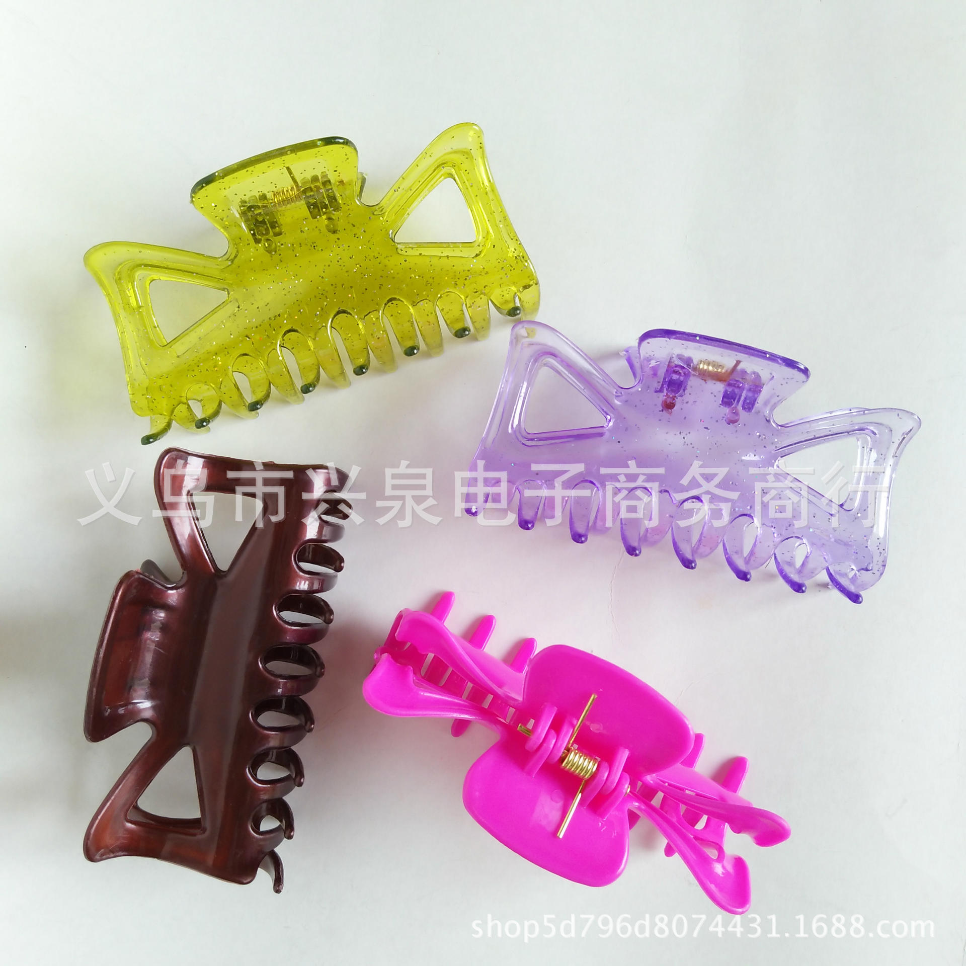 【1-7 Zones 】 8-claw clamps 24 per pack, 1440 cases, 8-claw plastic clamps, fashionable clamps, Yiwu accessories wholesale, one yuan per piece, department store Specification image