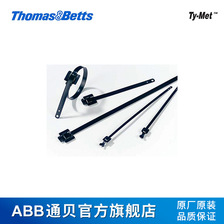 ThomasBettsYLS-4.6-100BCTy-Met球锁316不锈钢扎带船舶黑色扎带