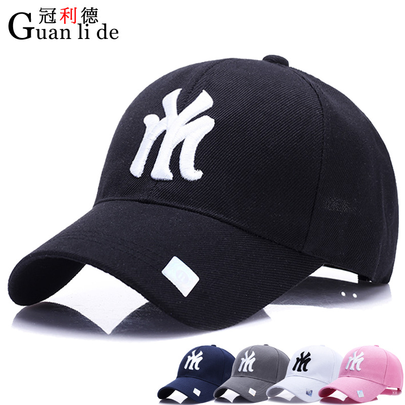 Spring new style men's and women's outdoor Korean baseball caps, autumn and winter sun protection letter baseball caps, couple casual caps