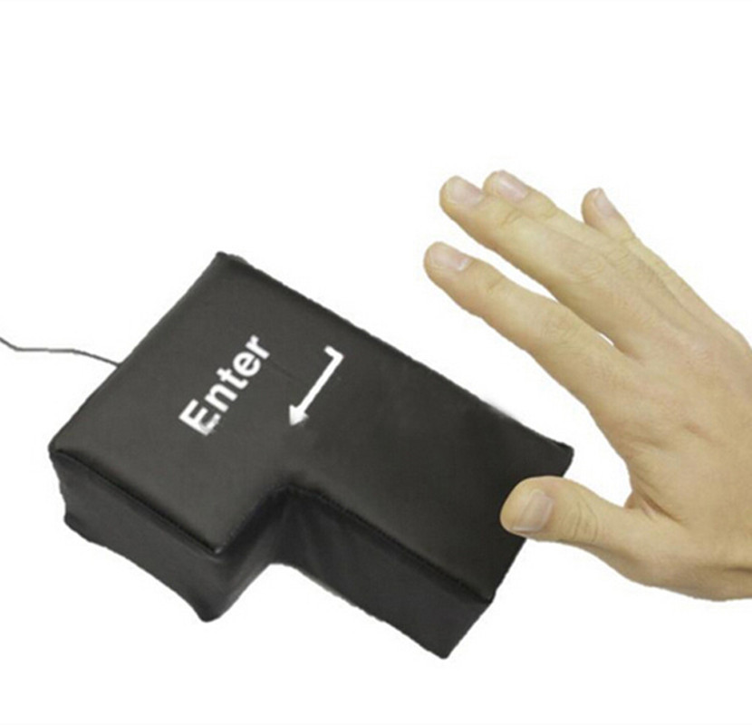 Creative Computer Big Enter Vent Sending Key Desktop Pillow New Strange Vent Return Key details Picture