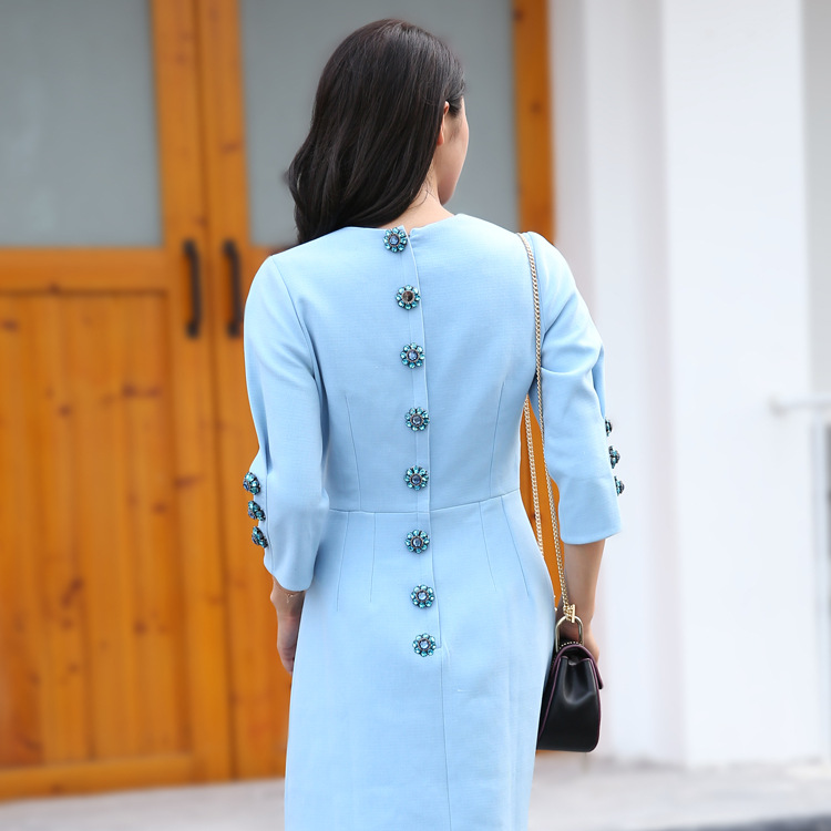 连衣裙/长裙/女装/连衣裙女/衣服细节图
