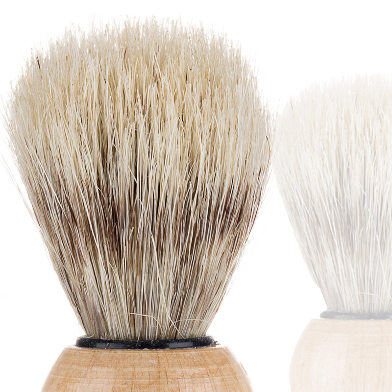 shanilak factory directly supplies beard brushes, hard beard brushes, nylon solid wood beard brushes, men's shaving brushes and facial cleansing tools Specification image