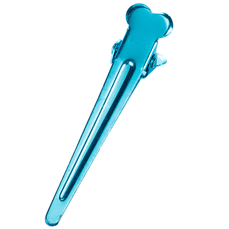 Electroplated small aluminum clips, crocodile beast flat mouth clips, zoned flat pointed mouth clips, hair clippers and blow-drying clips, beauty tools shanilak details Picture