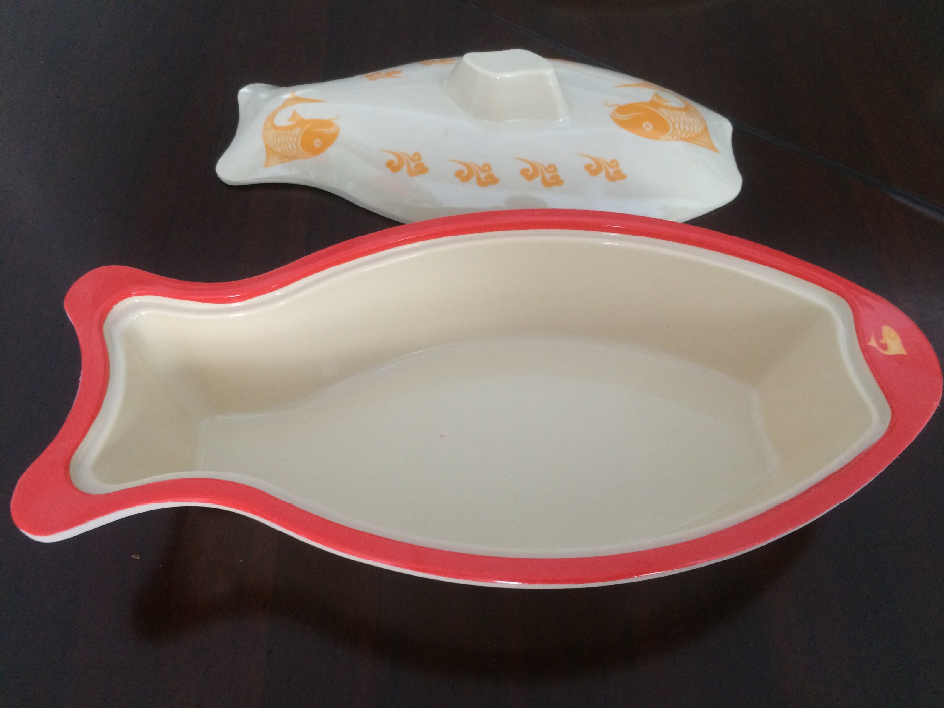 新款出口非洲工厂定制米黄料A1密胺盖碗12寸14“鱼碗美耐皿碗带盖详情图3