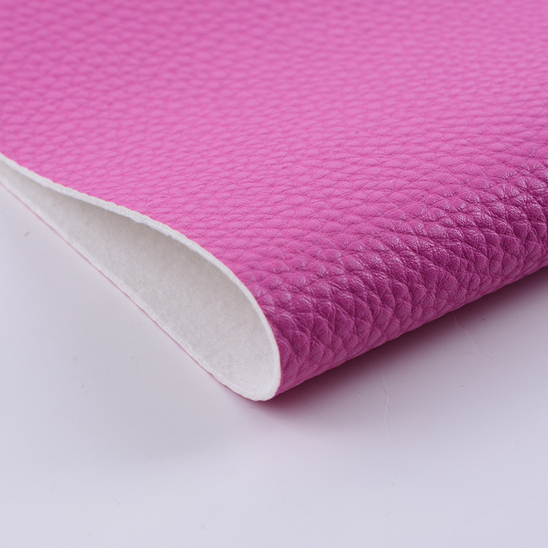 All-pu leather fabric, soft and hard wrapping, sofa, leather car interior decoration and finishing, artificial leather thickened with lychee pattern details Picture
