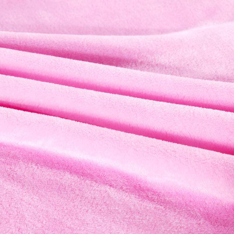 Inventory Disposal Coral Velvet Solid Color Blanket Ultra Soft Plain Bed Linen For Domestic And Export General Purpose Bedding details Picture