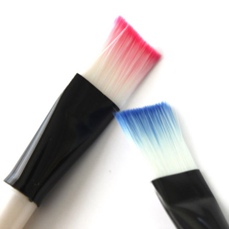 Wholesale Spot Mask Brush Beauty Makeup Tools White Pole Soft Hair Makeup Brush Crystal Mask Brush 9887 Specification drawing