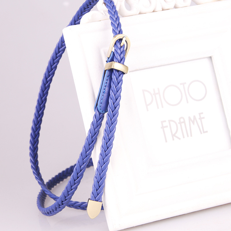 The New Hand Woven Belt Women's Needle Buckle All Thin Waist Belt Women's Rope Strap Decoration Factory Direct Sales 616 Item Picture