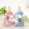 创意奶瓶透明塑料喜糖盒 欧式baby shower宝宝周岁满月糖果包装盒图
