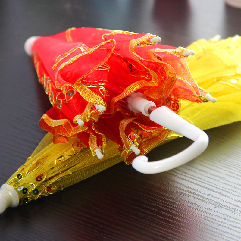 Scenic Temple Fair Hot Selling Toys Wholesale Large Lace Umbrella Craft Decoration Lace Umbrella Play Home Toys Application Scenario