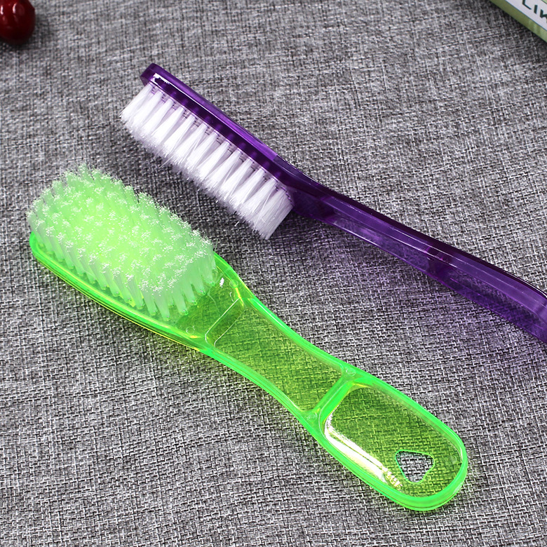 Large crystal shoe brushes, high-quality plastic transparent shoe brushes, household daily necessities, one-yuan and two-yuan store supply Specification image