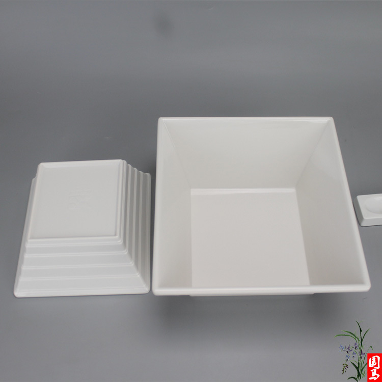 高档餐具/糖水店碗/甜品碗/包邮沙拉碗/白瓷碗/陶瓷碗/印花陶瓷碗/柚上色陶瓷碗/沙拉碗陶瓷产品图