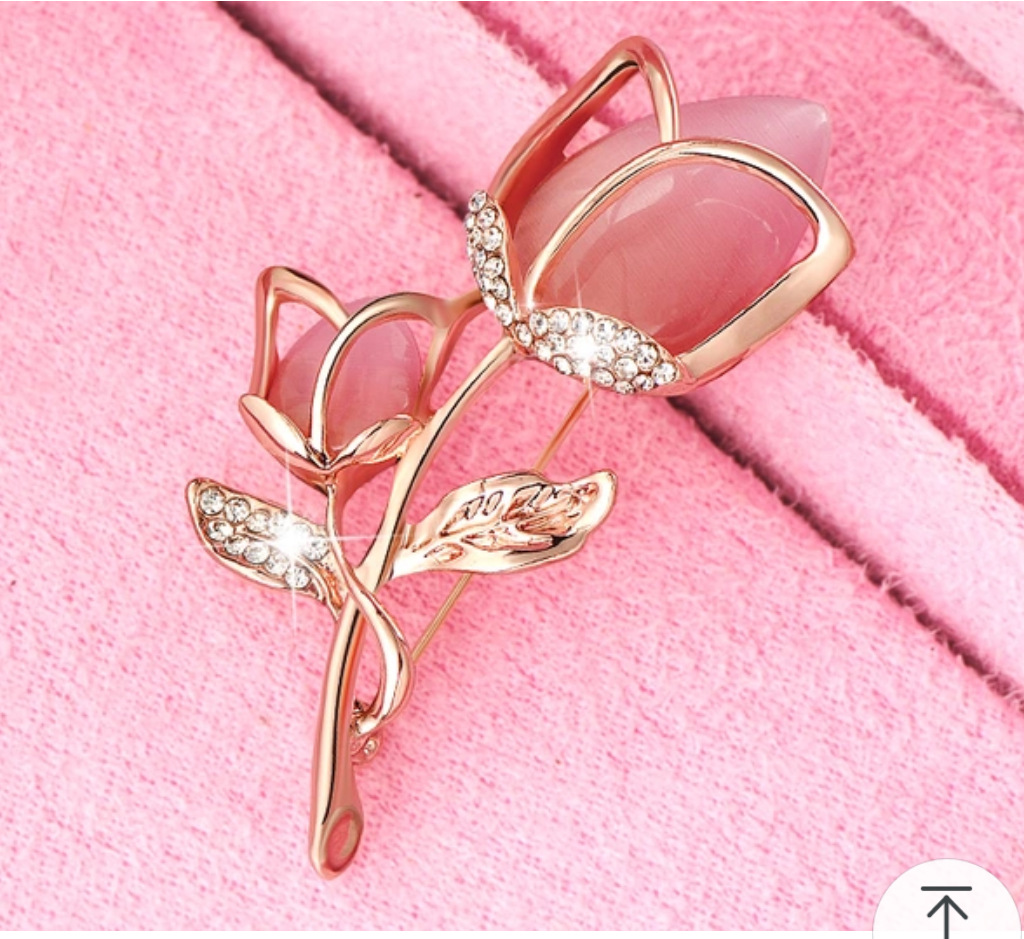 Yan Yun Jewelry Factory Direct Clothing Rose Accessories Brooch Pin Fashion Corsage Ladies Alloy Diamond Set details Picture