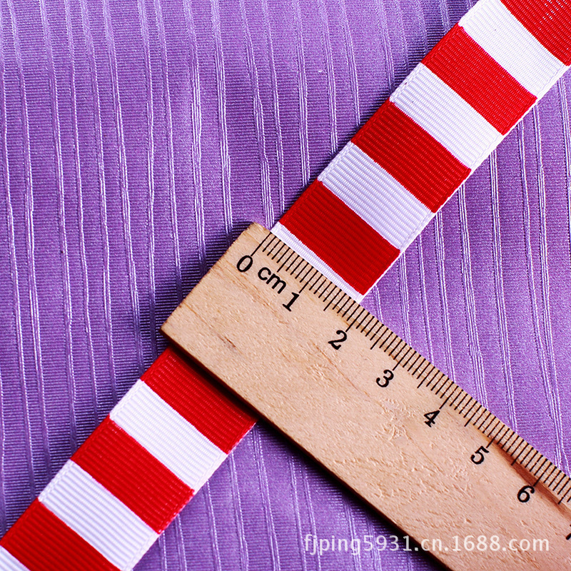 Printed Colorful Striped Ribbon Clothing Clothing Fresh Polyester Ribbon Birthday Gift Packaging Colorful Polyester Ribbon Specification drawing
