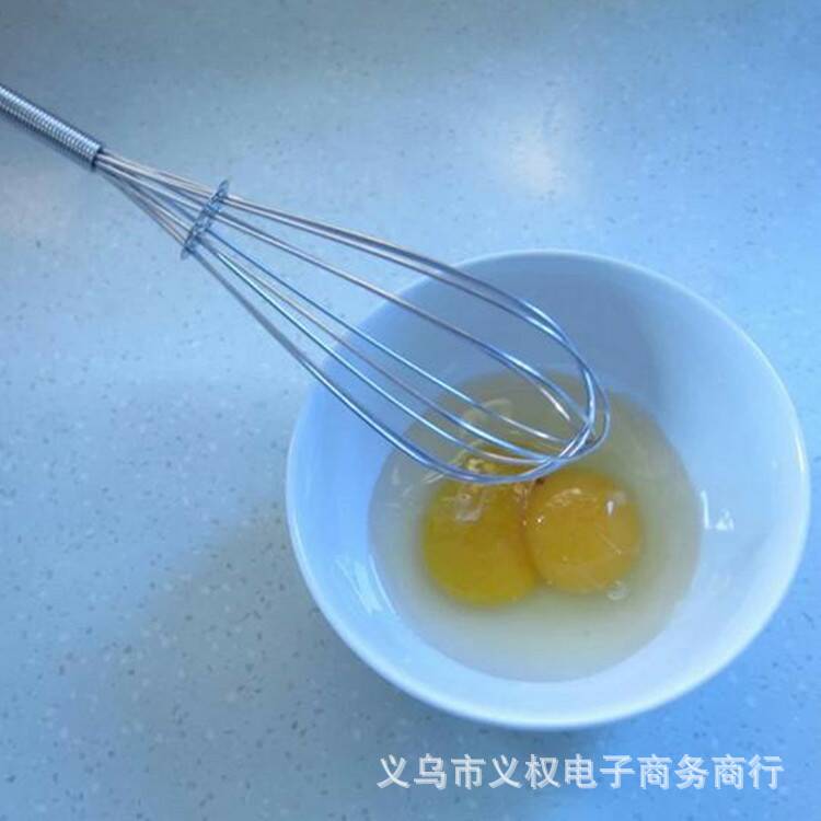 Kitchen stainless steel manual egg beater, cream and butter mixer, cake baking factory direct sales Specification image