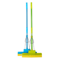 Factory direct generous fork 38 cm colloidal cotton mop telescopic iron sponge mop hand wash free roller ground drag