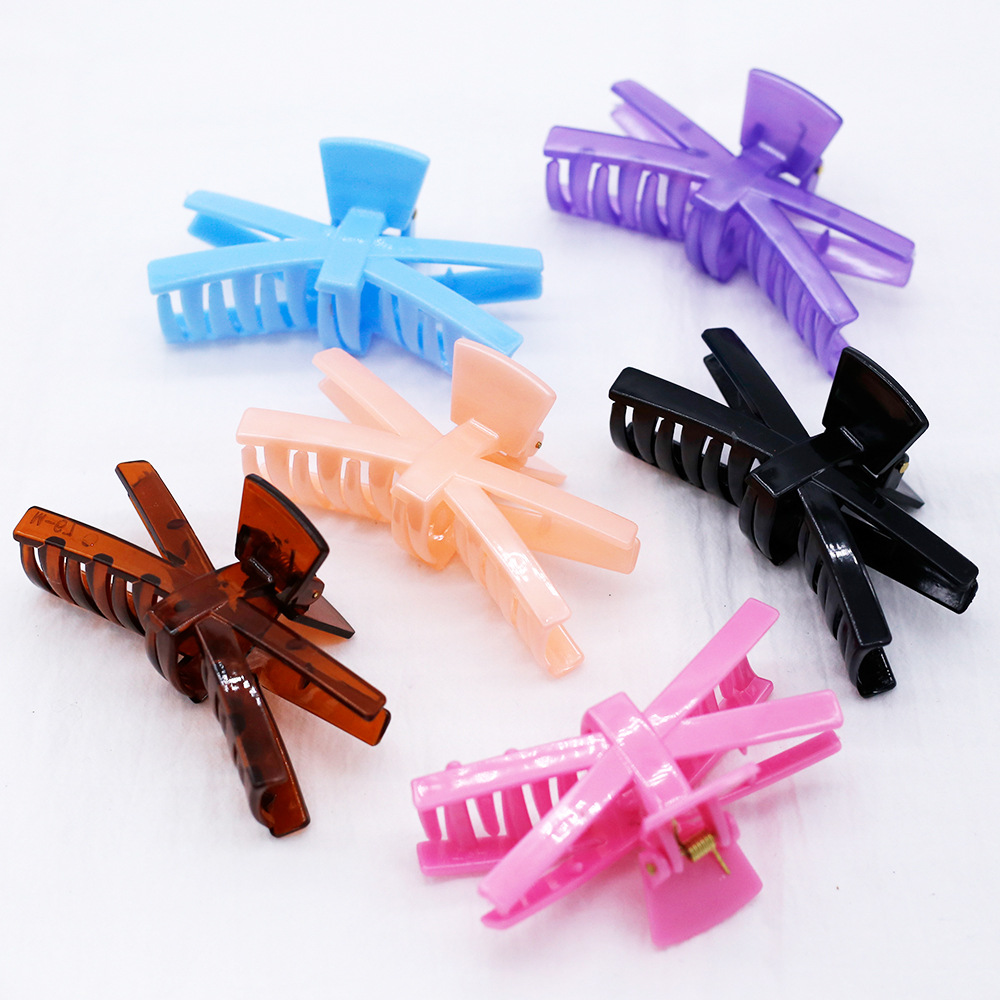 Self-Produced And Self-Sold Plastic Hair Grab Bath Clip Hairpin Guangdong Color Yiwu Jewelry Wholesale 2 Yuan Shop Sales details Picture