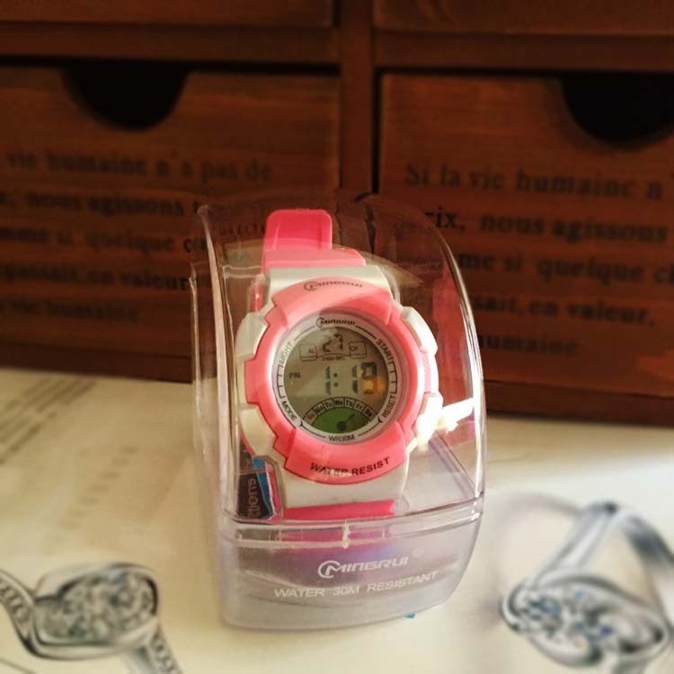 Children's watches, waterproof electronic watches for boys and girls, LED student outdoor sports watches for girls details Picture