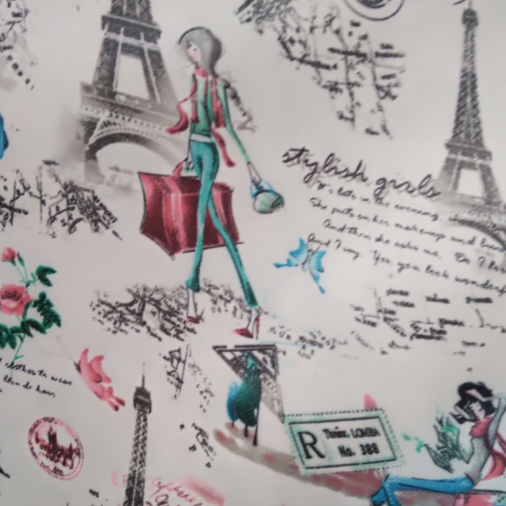 Sedin printed urban beauty printed foam printed fabric foam coated pvc