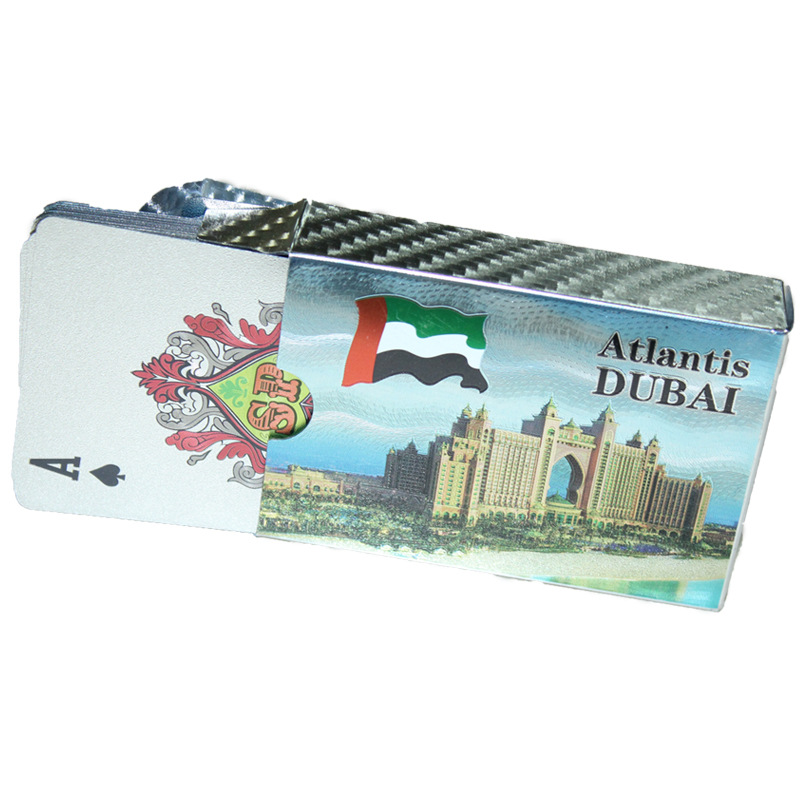 Gold foil playing cards, gold-plated and frosted gold foil landscape style, supplied by the manufacturer details Picture
