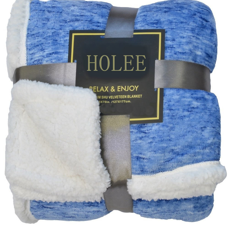 Special Winter Double Thickened Coral Fleece Lamb Fleece Multifunctional Composite Blanket Cotton Fleece Blanket Specification drawing
