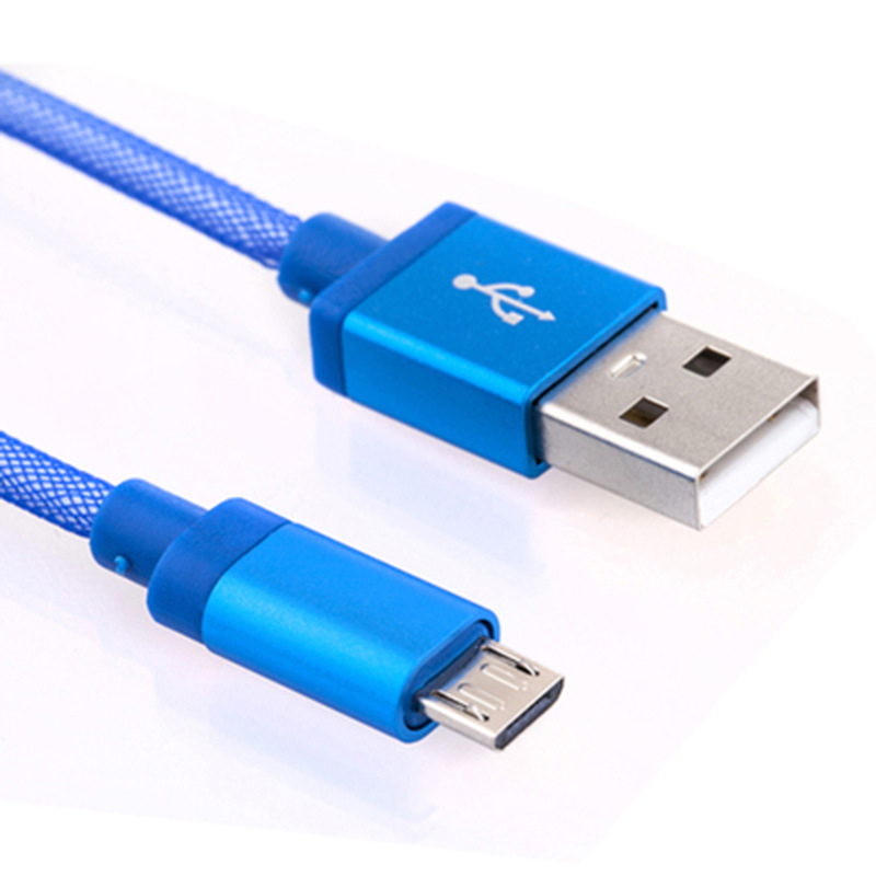 Fishing net woven data cable Type-c Android phone universal nylon charging cable 3A lengthened 3 meters fish silk wire