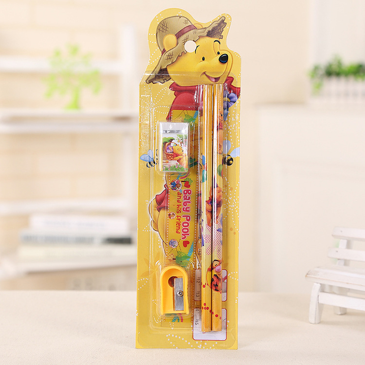 Factory direct sales stationery set, 5-piece set, primary school schoolbag, learning stationery, children's set, birthday gift Application Scenario