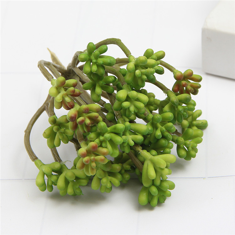 Simulation Succulent 34 Fork Stone Lotus Creative Home Balcony Diy Soft Decoration Garden Green Plant Potted Decoration Specification drawing