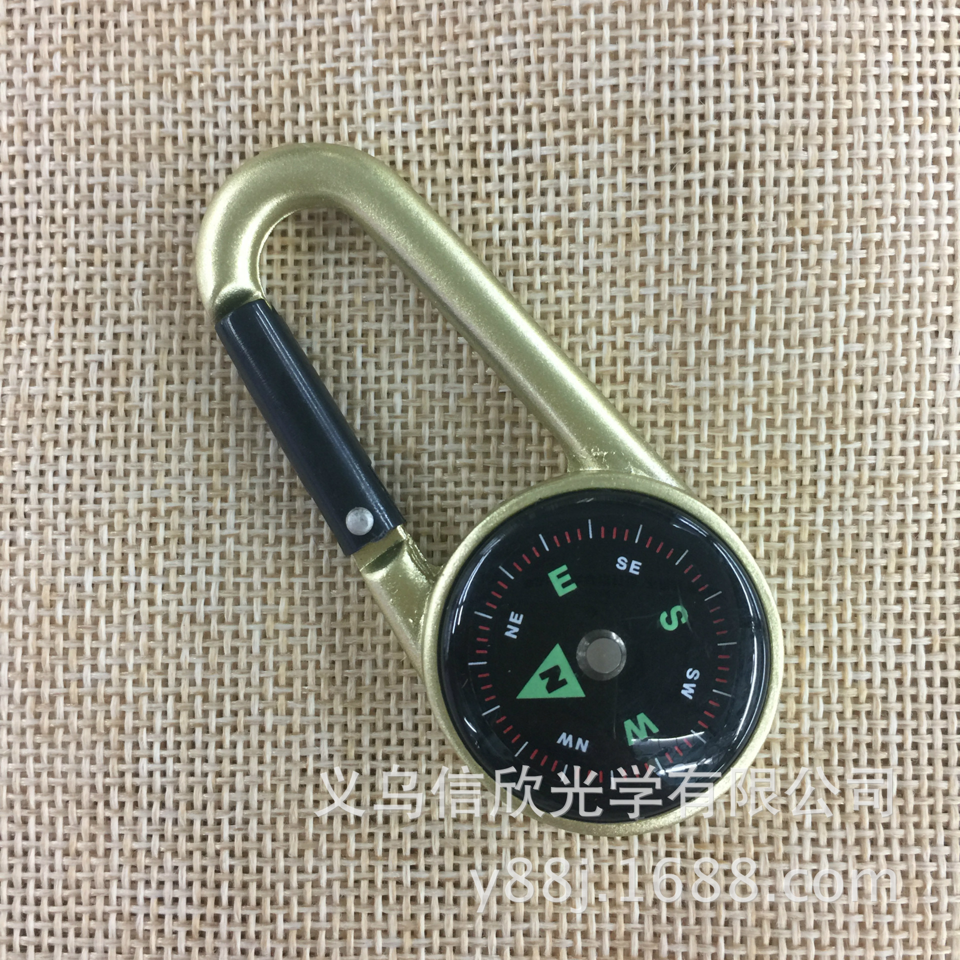 C27 aluminum alloy climbing buckle compass, metal climbing buckle compass, climbing buckle compass