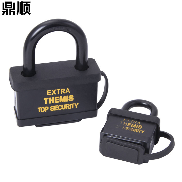 Factory direct sales of shell locks, waterproof locks, black-painted lock beams, anti-theft and anti-prying blades, square padlocks, door locks and cabinet locks details Picture