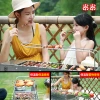 Fully automatic flipping barbecue grill, outdoor stainless steel barbecue rack, household rotating barbecue machine details Picture